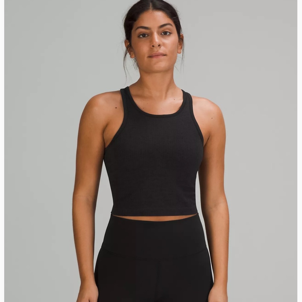 Lululemon Ebb to Street Cropped Racerback Tank Top